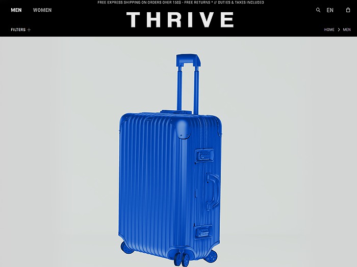 THRIVE: Carry-on Topas Multiwheel - Blue