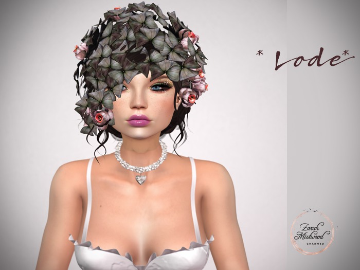 *LODE* Head Accessory - Melody [blossom grey]