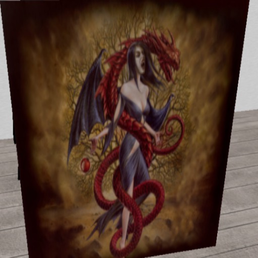 VAMPIRE DRAGON WALL HANGING/PICTURE