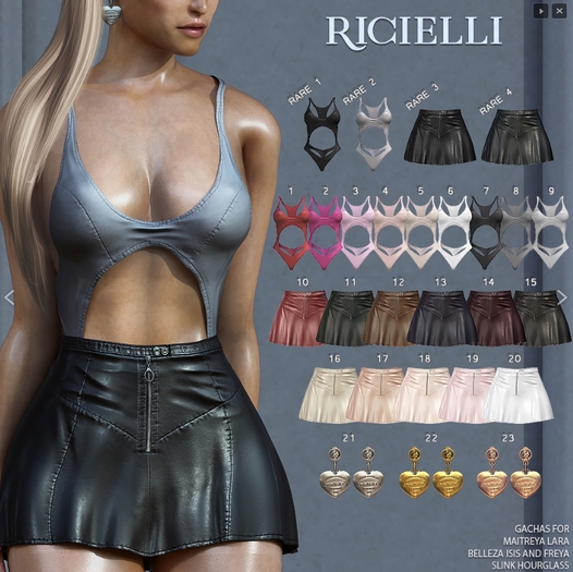 23 Ricielli Heart Earrings - Rose Gold