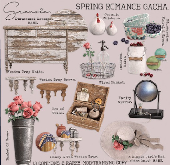 Granola. Distressed Dresser. RARE.