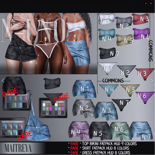 N-Uno - Fira SET N7 - TOP N7 SKIRT N7, BIKINI N7