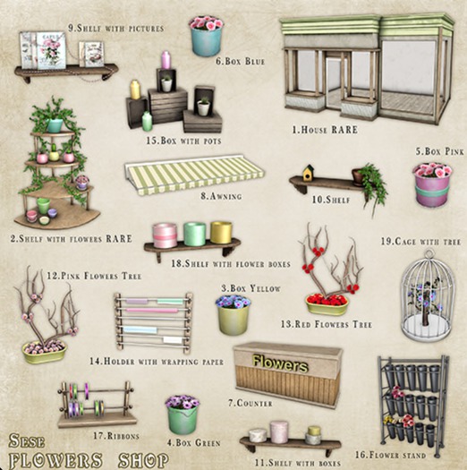 1.Sese_Flowers Shop_House RARE
