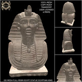 GD MESH FULL PERM EGYPT STATUE EGYPTIAN KING