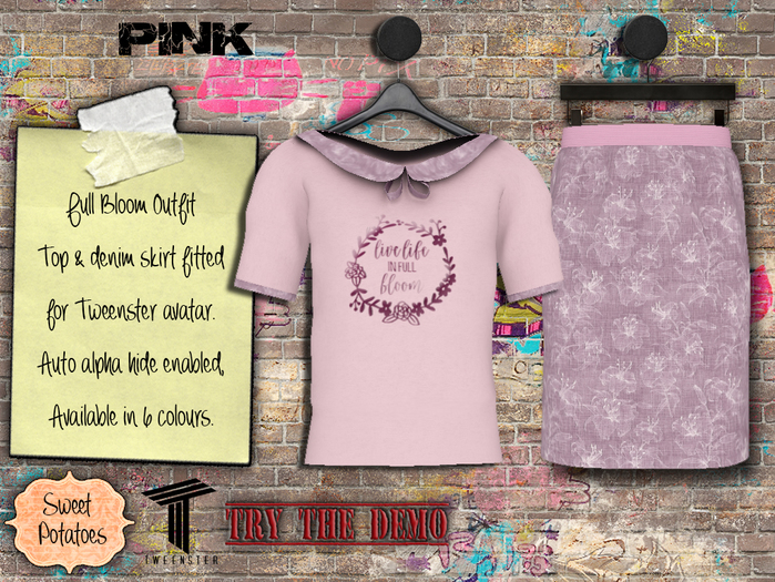 < SP > Full Bloom Outfit for Tweenster - Pink