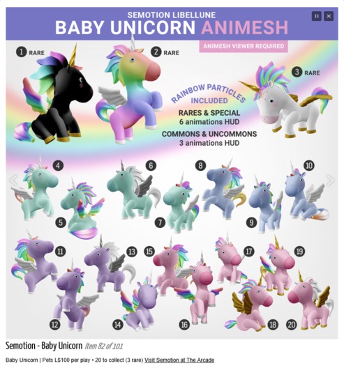 SEmotion Libellune Baby Unicorn Animesh #13