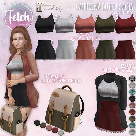[Fetch] #10 Catherina Skirt - Red (Rez me to unpack)