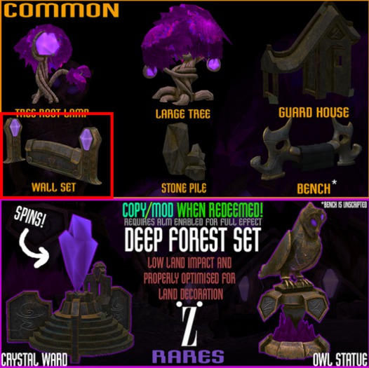[inZoxi] - Voucher_Deep Forest - Wall Set *COMMON*