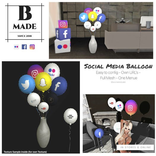 B-Made Social Media Balloon