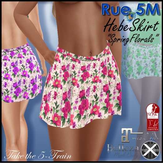 Rue 5M Hebe Skirt [Spring Florals]