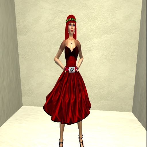 AC Red Silk outfit