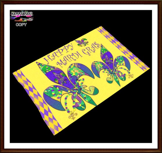 Mardi Gras - Happy Mardi Gras Rug
