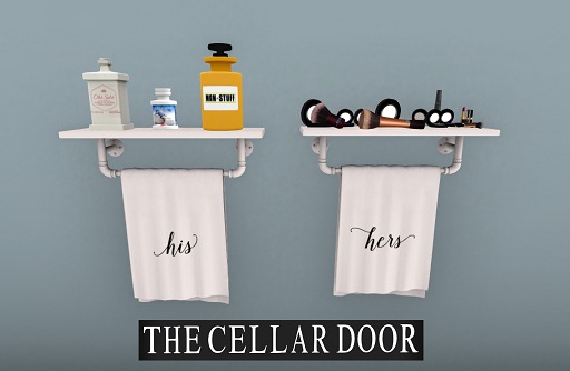 ~TCD~ His and Hers Towel Racks