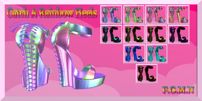 F.G.M.N/Catch A Rainbow Heels