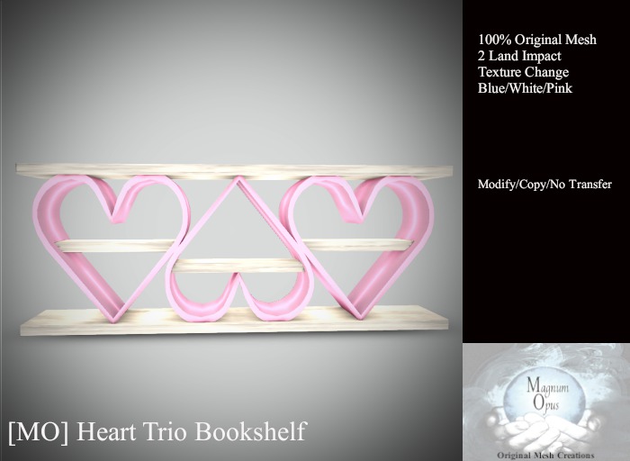 [MO] Heart Trio Bookshelf 