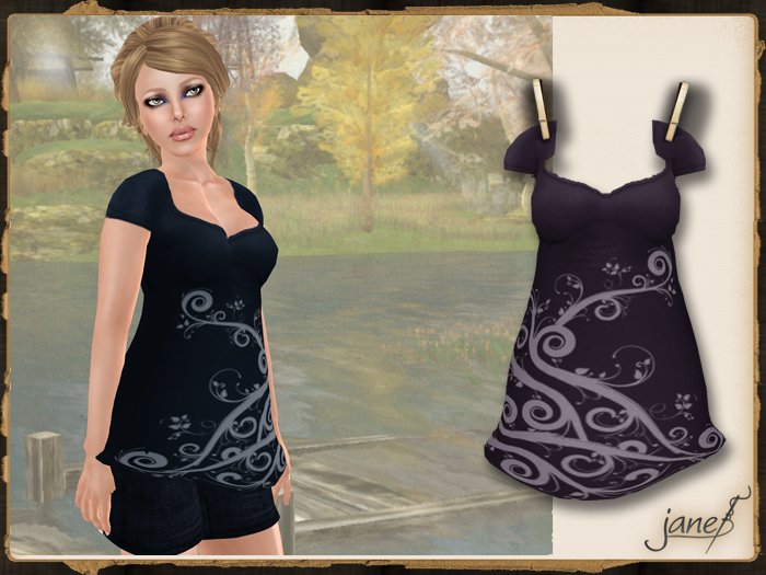 JANE - intertwine tee.eggplant