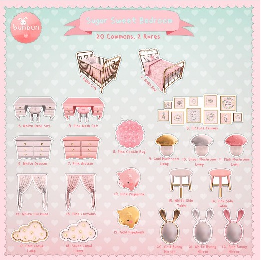 {BunBun} Sugar Sweet - Pink Side Table