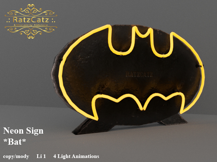 .: RatzCatz :. Neon Sign Stand *Bat*