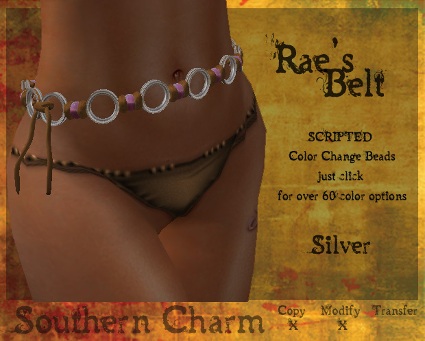 {SC} Rae's Belt Silver Color Change Beads *Boxed*