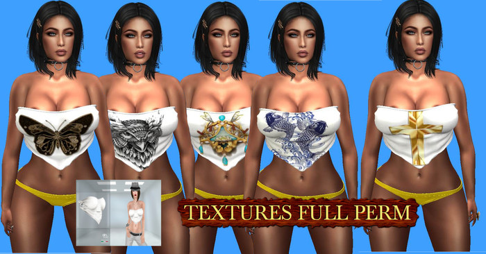 AJ_ Bandana Top _FULL PERM TEXTURES