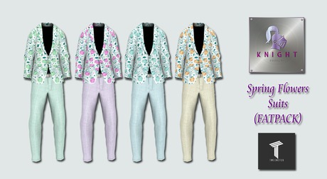Second Life Marketplace - [Knight Designs] Spring Flowers Suits ...