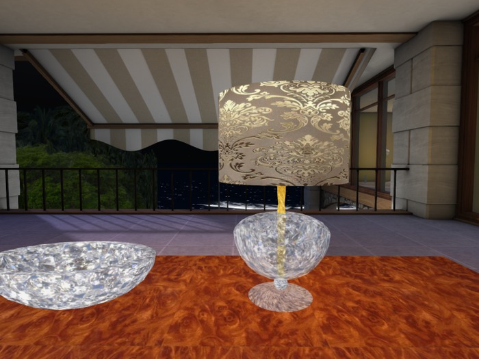 Crystal Lamp Gold AD