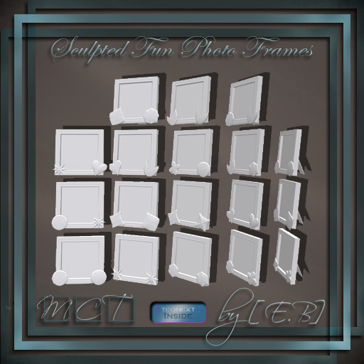 [E.B] Sculpted Fun Photo Frames v1.0 - Full Permission With Maps