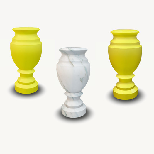 FULL PERM Vase or goblet (cup) made of marble or metal