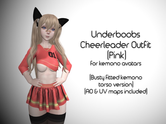 LMF Fitted Kemono Torso Underboobs Cheerleader Outfit (P/Busty)