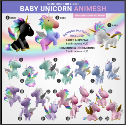 SEmotion Libellune Baby Unicorn Animesh #6