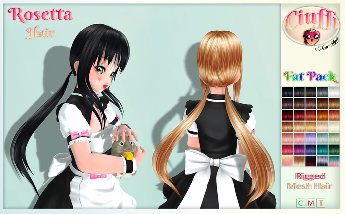 -Ciuffi- Rosetta Hair FatPack (Wear Me)