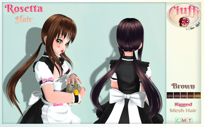 -Ciuffi- Rosetta Hair Brown (Wear Me)