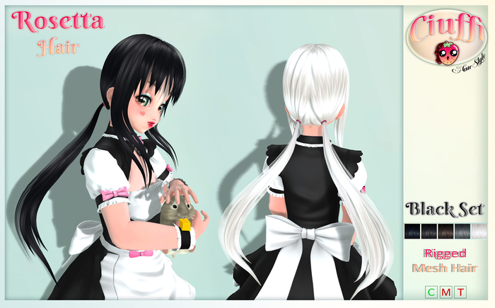 -Ciuffi- Rosetta Hair Black (Wear Me)