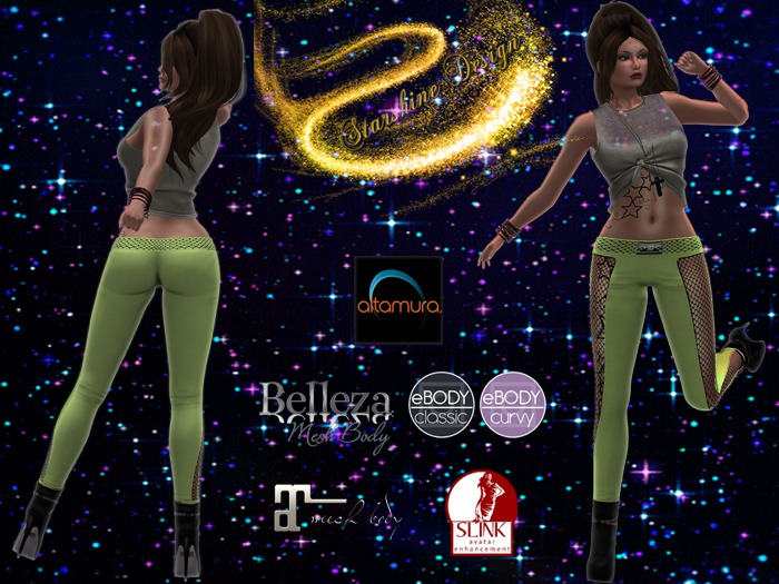~✯SD✯~ F038 Legging [LIME PACK]