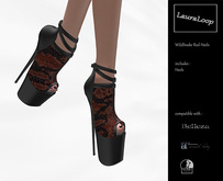 LauraLoop WildSnake Red Heels