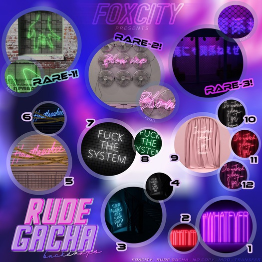 FOXCITY. Rude Gacha - Sweet Spot - 1 RARE
