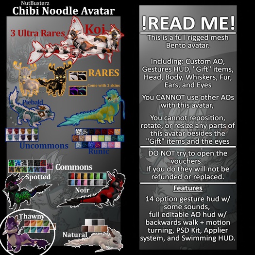 {NB} Chibi Noodle Avatar Thawny Brown (Add + Touch) *Voucher*