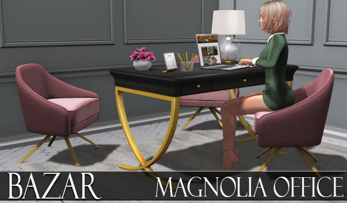 ~BAZAR~Magnolia - Office set