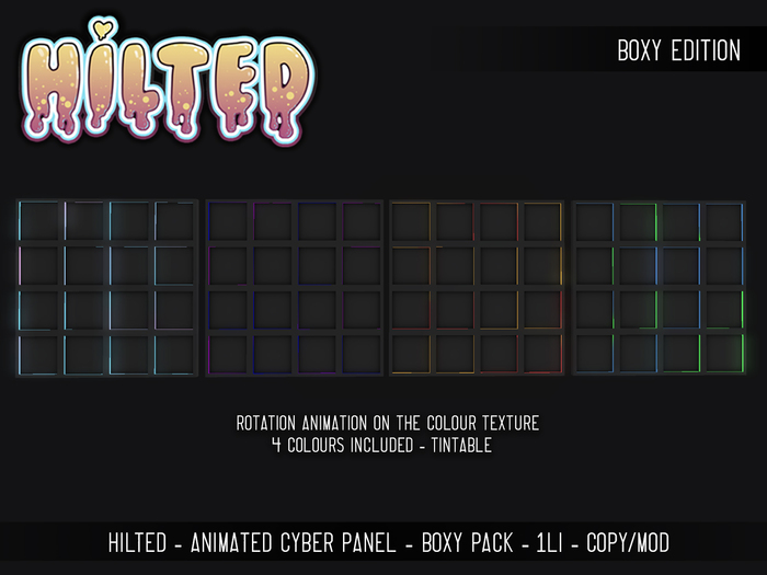 HILTED - Animated Cyber Panel - Boxy Pack