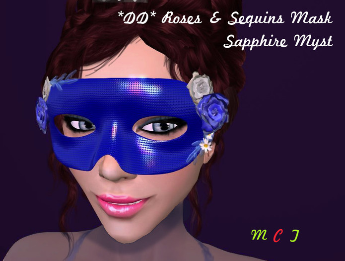 *DD* Roses & Seqins Mask - SapphireMyst