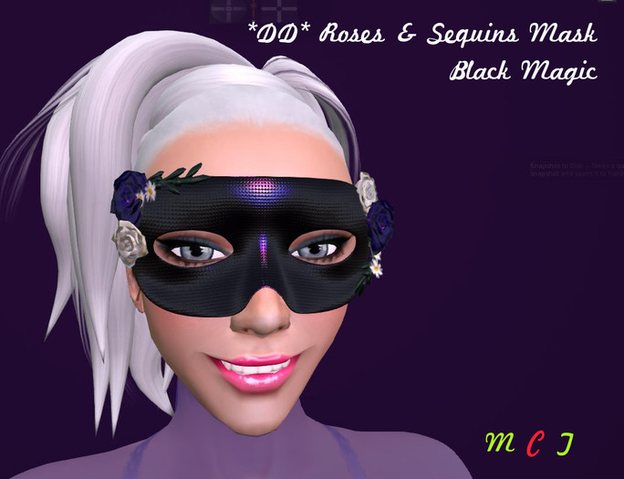*DD* Roses & Seqins Mask - BlackMagic