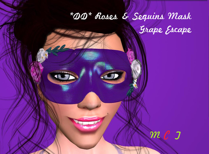 *DD* Roses & Seqins Mask - GrapeEscape