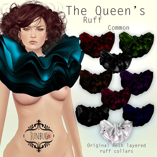 *{Junbug}* The Queen's Ruff Collar Brown -CBOX