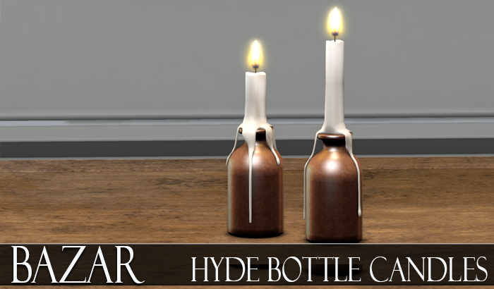 ~BAZAR~Hyde candle bottles