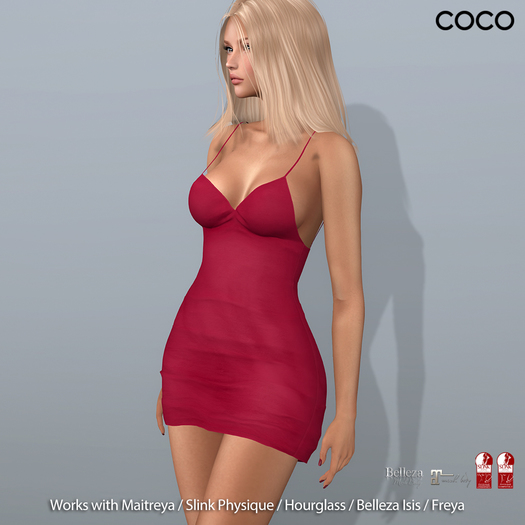 *COCO*_SlipDress_Red