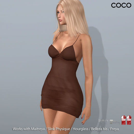 *COCO*_SlipDress_Brown