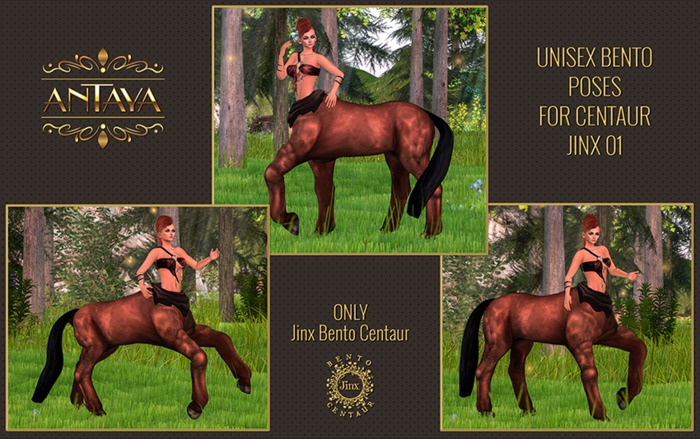 :: ANTAYA :: Unisex bento poses for centaur Jinx 01 (wear me)
