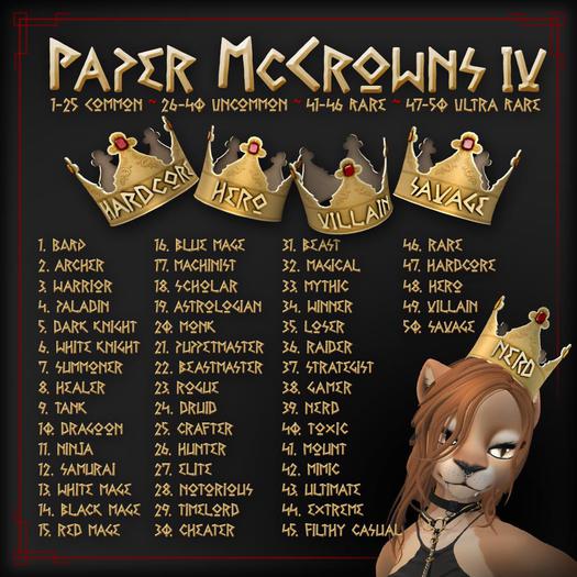 ::Static:: Paper McCrown IV - 20 Monk