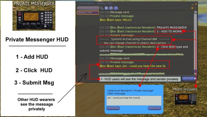 Private message system 