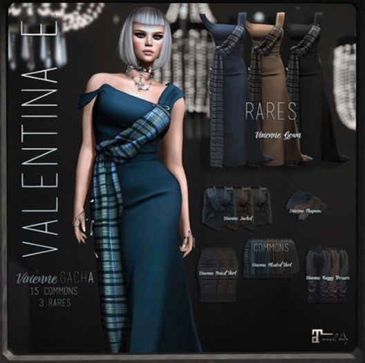 :V.e. Vivienne GACHA Pleated Skirt Black COMMON